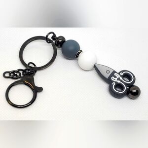 B2G1F 1pc Beaded Keychain, New